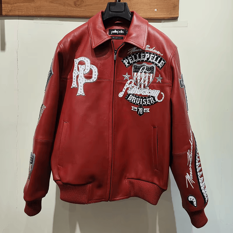 Men’s Loose Fit Sheepskin Leather Jacket – Hip-Hop Style | Perfect for Autumn & Winter