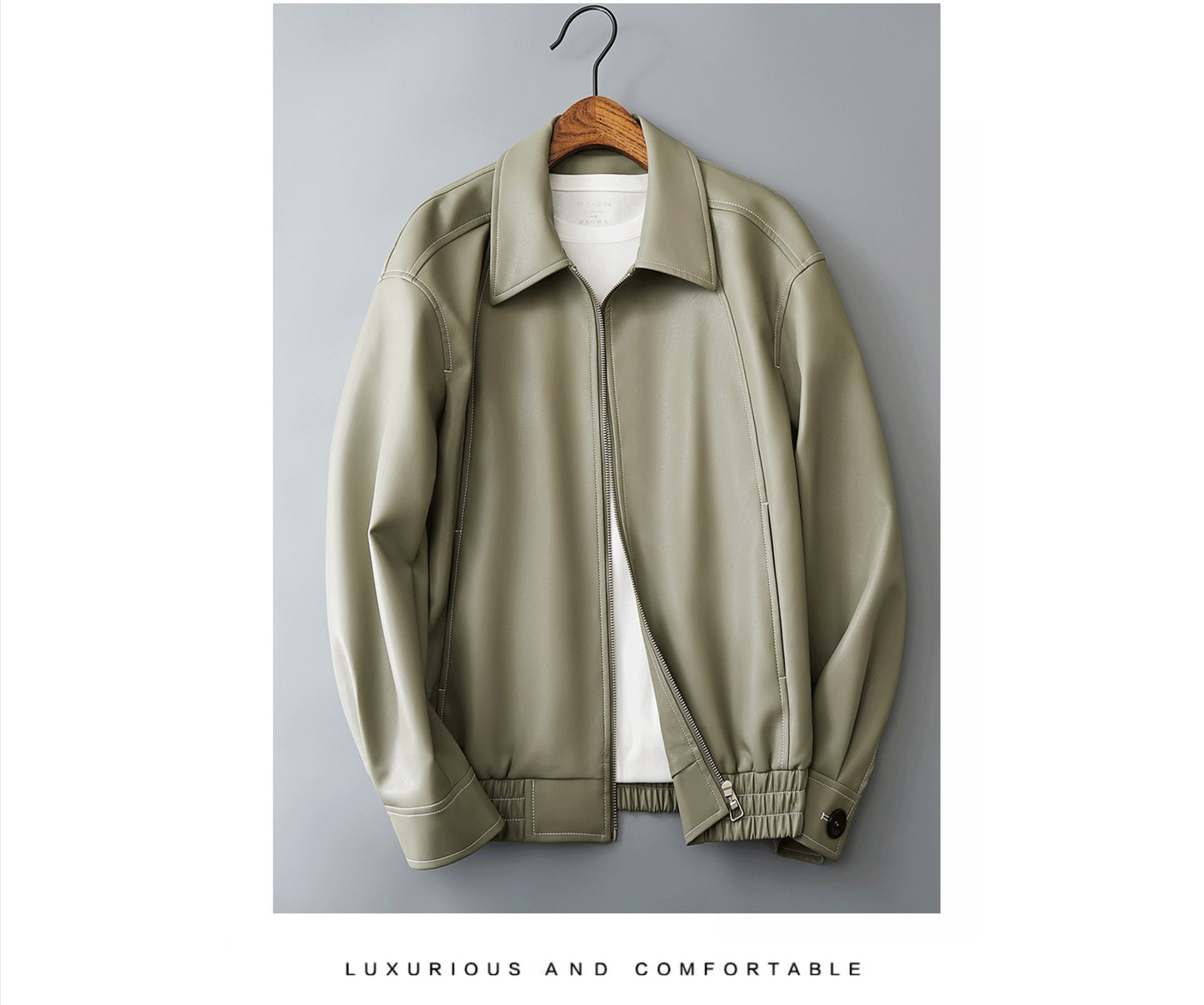 Casual Men's Coat Leather Jacket