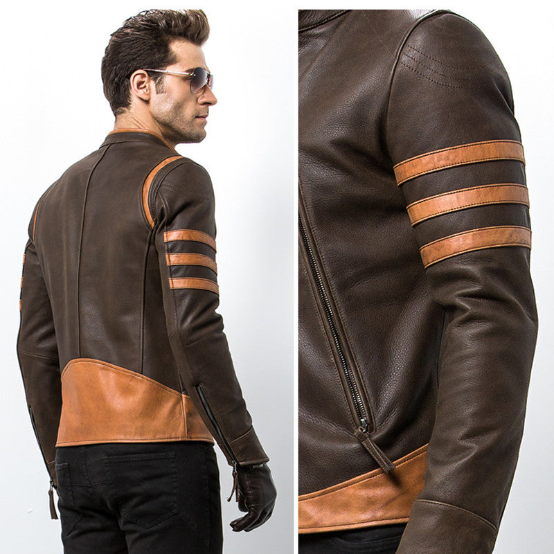 Zippers Jacket Mens Leather Logans Bomber Jacket Casual Outwear Mans Coats Jacket