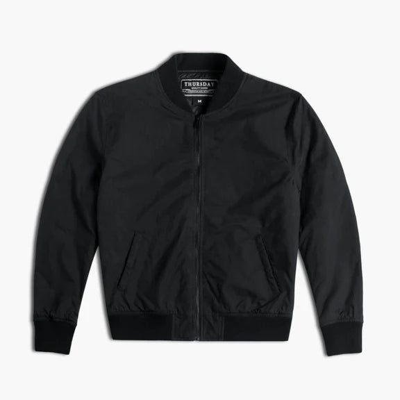 Black leather jacket simple jacket for men