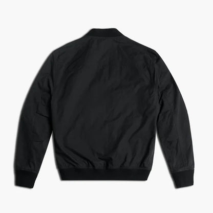 Black leather jacket simple jacket for men