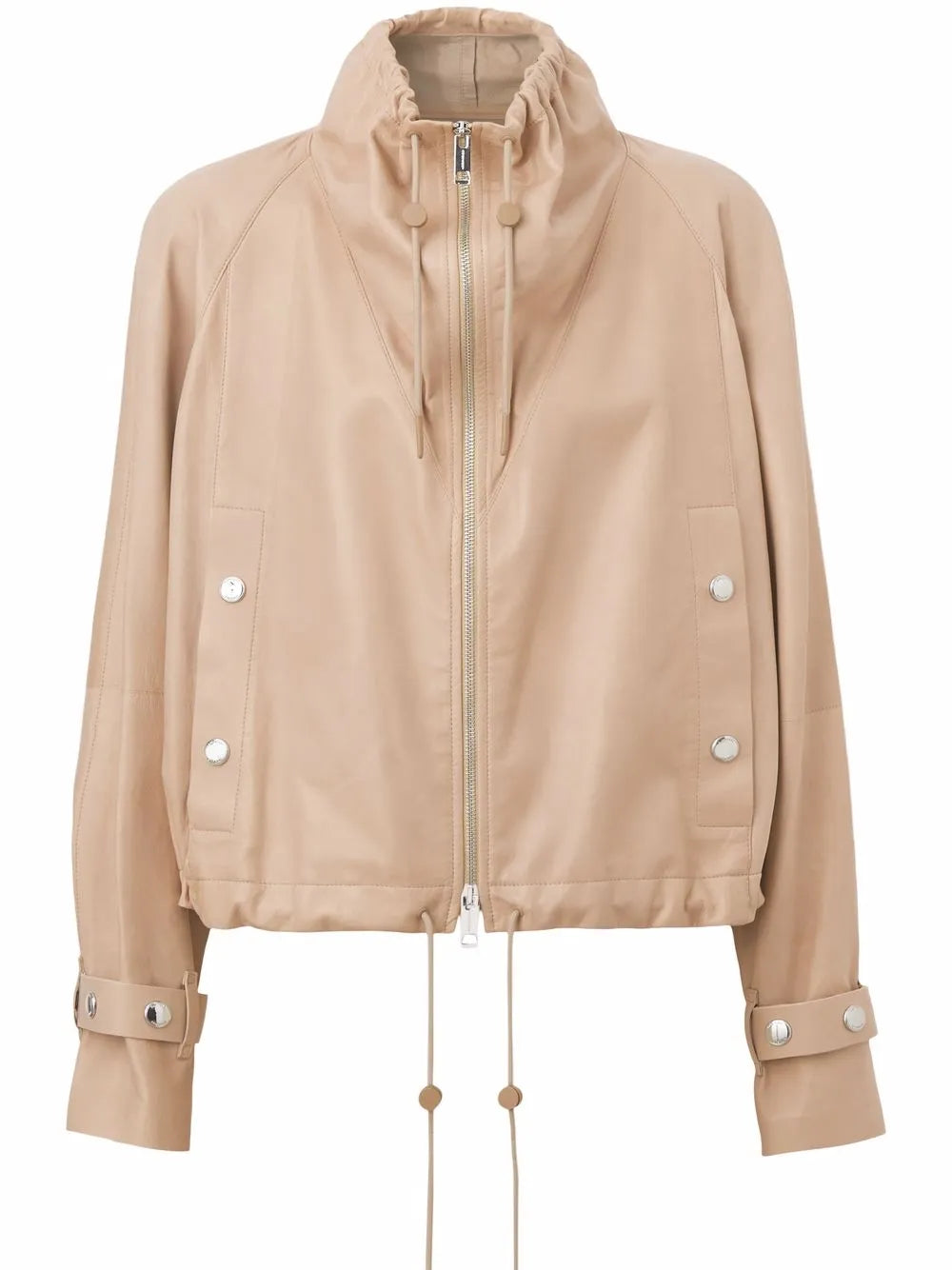 Premium Zip Front Leather Jacket Modern Fit