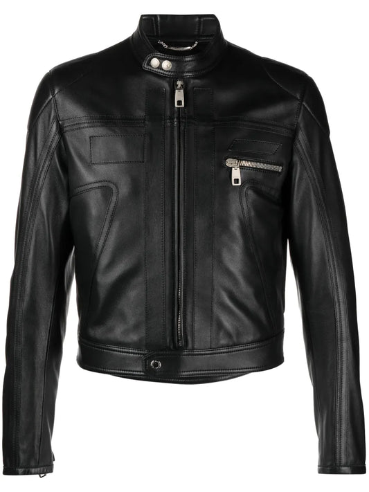 Brand new leather jacket short casual jacket for men