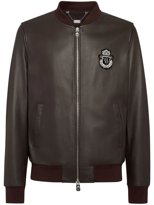 Trendy Slim Fit Leather Jacket for Men Modern Style