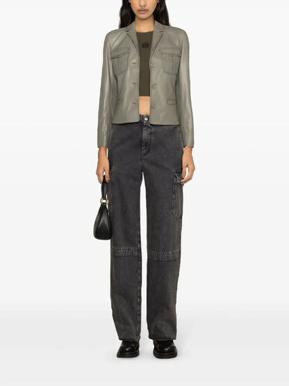 Women’s Stylish Leather Jacket – Timeless Classic for Casual Outfits