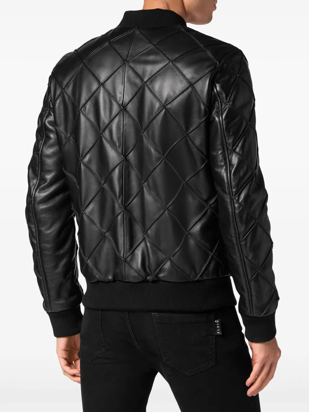 Slim Fit Bomber Jacket in Real Leather Everyday Luxury