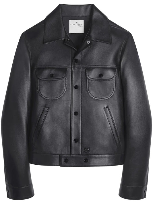 Black Leather Hoodie Jacket for Winter Classic Leather Jacket