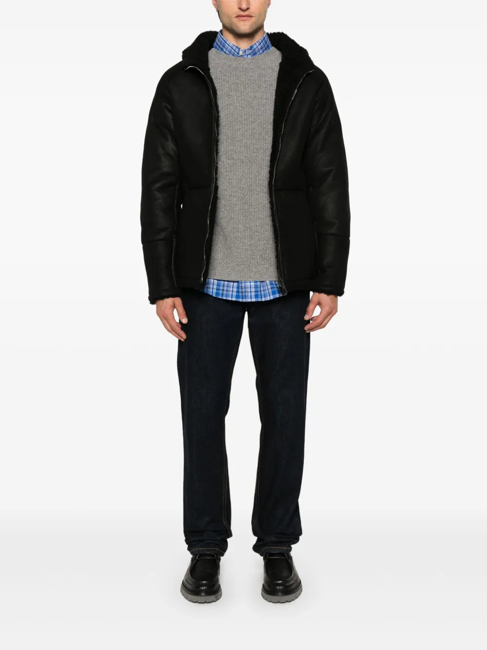 Slim Fit Hooded Leather Jacket – Modern Biker Style for Everyday Wear
