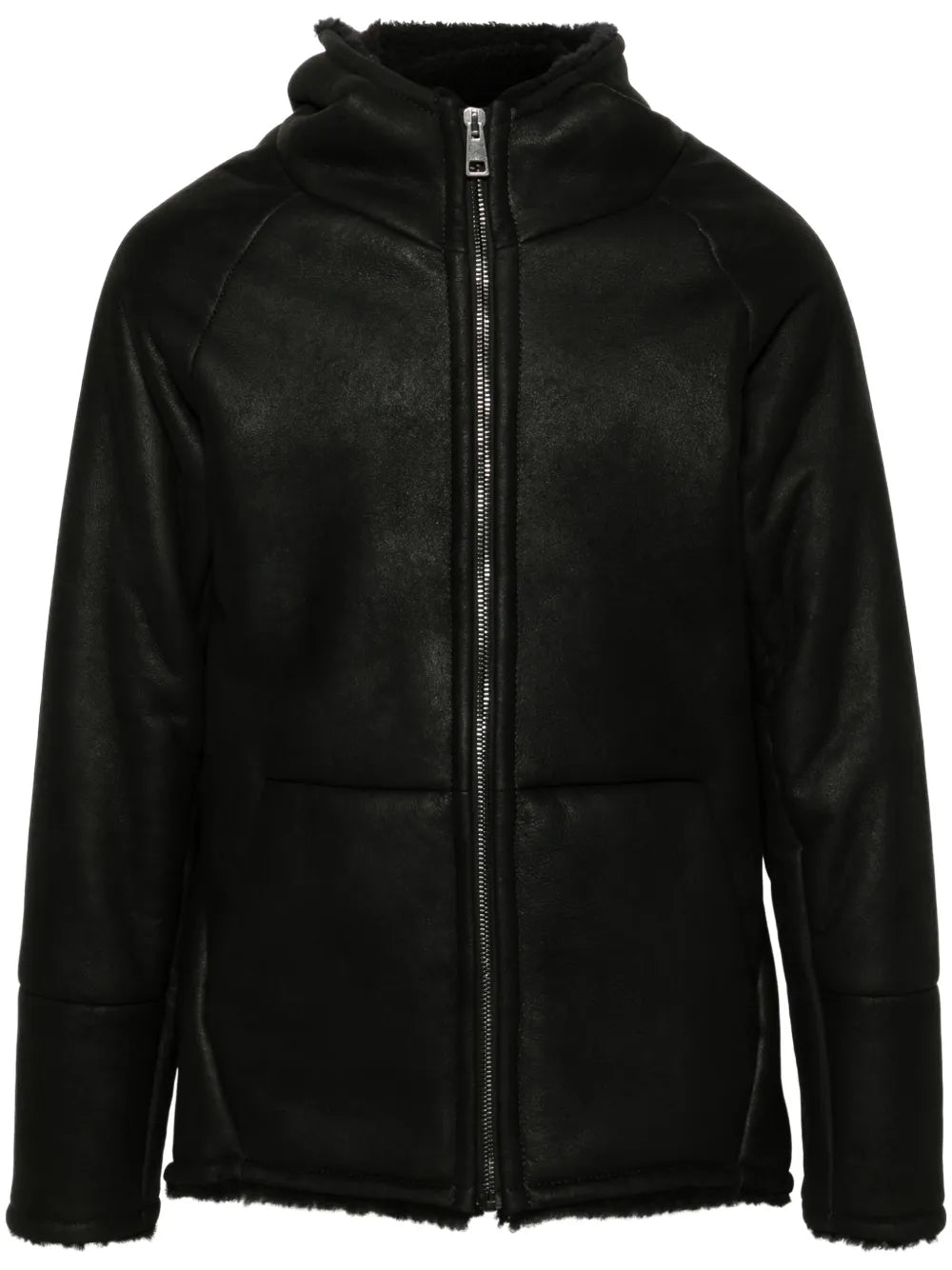 Slim Fit Hooded Leather Jacket – Modern Biker Style for Everyday Wear