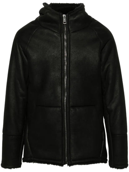 Slim Fit Hooded Leather Jacket – Modern Biker Style for Everyday Wear