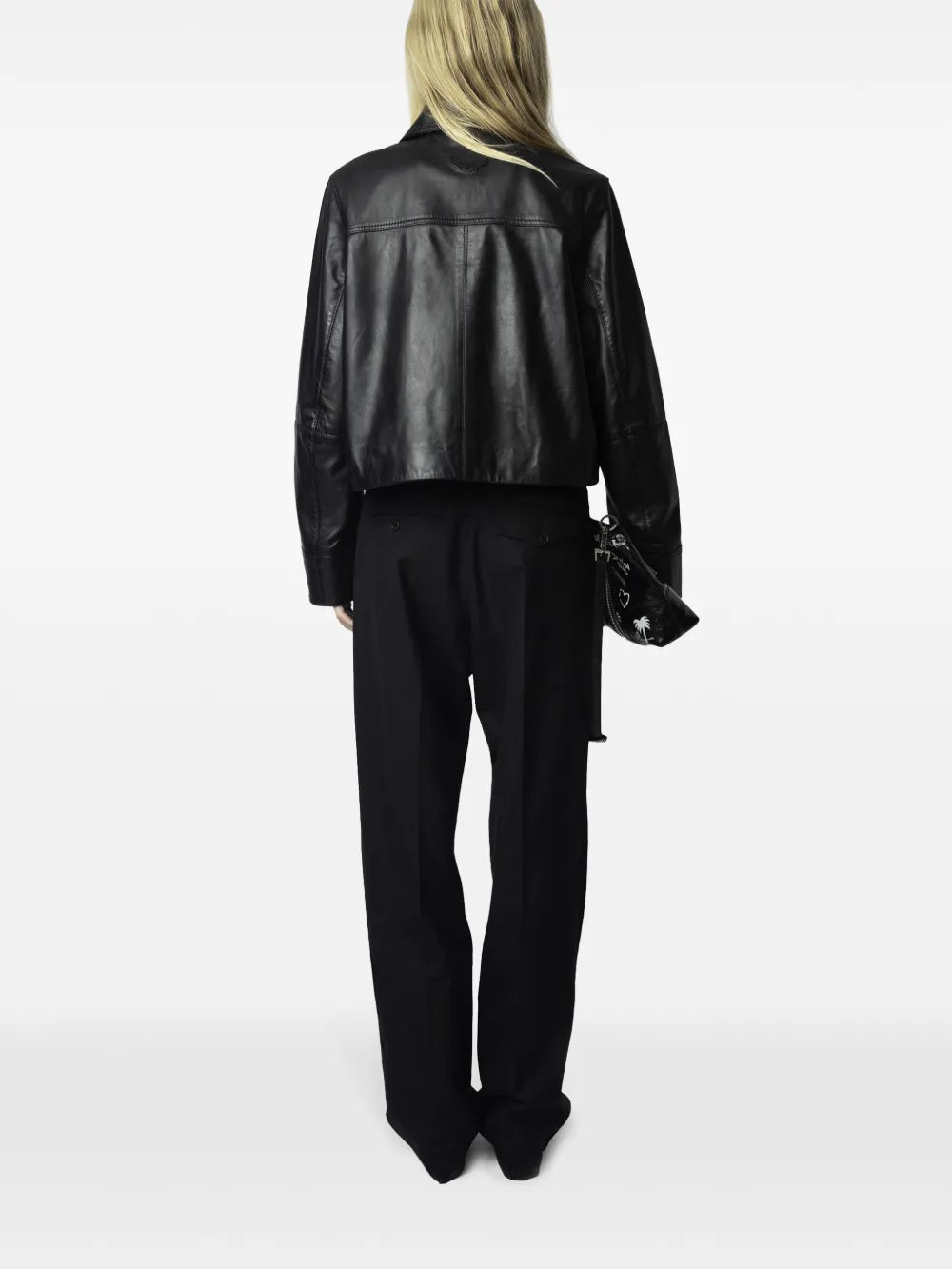 Genuine Leather Biker Jacket For Women Classic Street Style