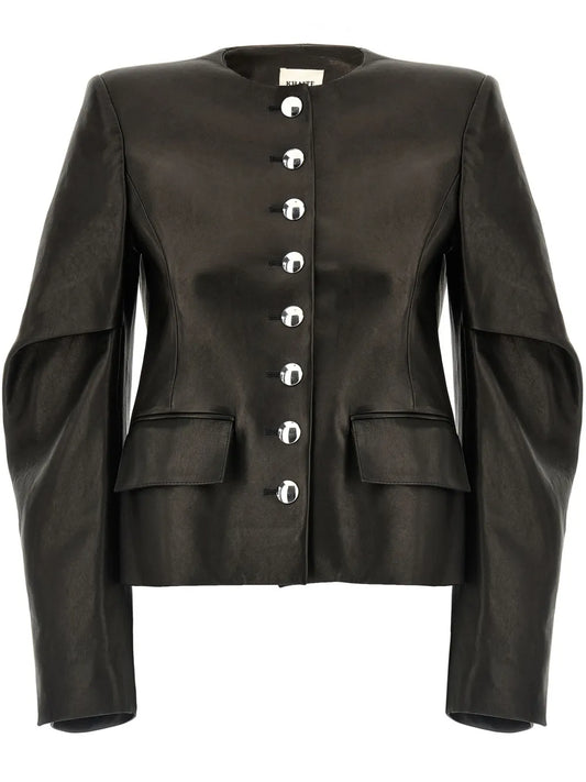 Classic Black Leather Jacket For Everyday Wear