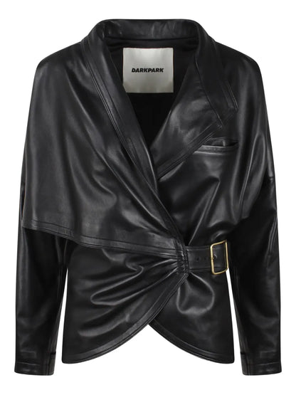 Women’s Cindy Style Leather Jacket – Classic Zip‑Up Moto Design
