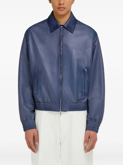 Slim-Fit Leather Jacket For Men – Soft & Durable Material