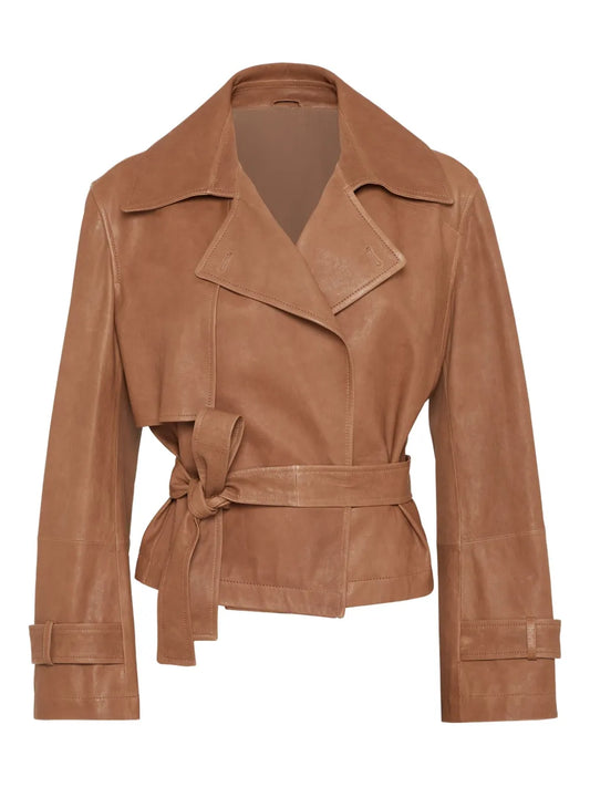 Women's Bold & Trendy Leather Jacket Stylish Modern Fashion Outerwear