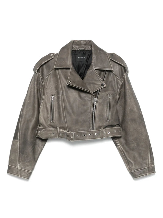 Premium Sheepskin Leather Jacket with Modern Fit