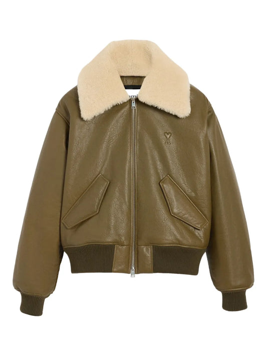 Men’s Genuine leather Zipped Jacket – Premium Everyday Outerwear