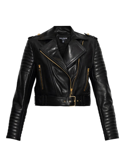 Premium Leather Jacket with Zipper Front – Modern and Versatile Design
