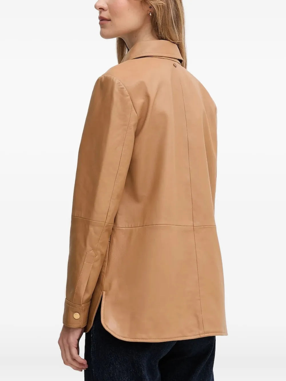 Women’s Light Brown Leather Jacket – Timeless Fashion Essential
