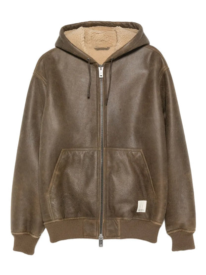 Luxury Hooded Shearling Jacket – Warm & Stylish Winter Outerwear