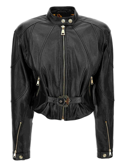 Women’s Classic Belted Genuine Leather Outerwear