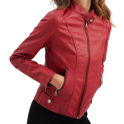 women leather jacket