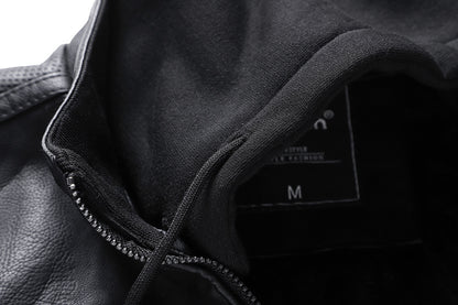 Winter Stand-collar Jacket Leather Jacket Men