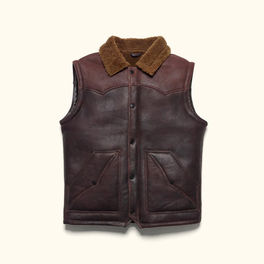 Sheepskin leather jacket Premium warm jacket for men