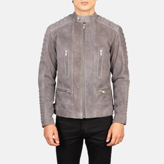 Leather jacket for men  sheepskin Biker Design leather Jacket