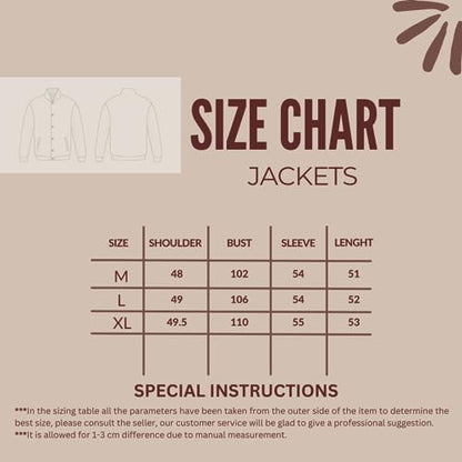 size char for women leather jackets